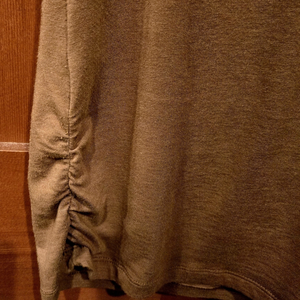 Boston Proper Tan Ruffled Top - Picture 6 of 6